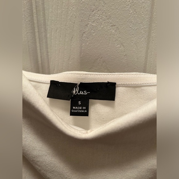 Lulus - White, Off the Shoulder Midi Dress, small - Picture 2 of 5